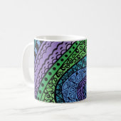 Dreams In Blue Abstract Coffee Mug (Devant gauche)