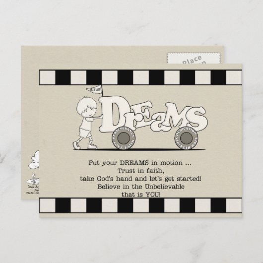 Dreams in Motion Briefkaart (Voorkant / Achterkant)