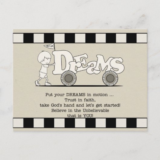 Dreams in Motion Briefkaart (Voorkant)