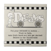 Dreams in Motion Tegeltje (Voorkant)