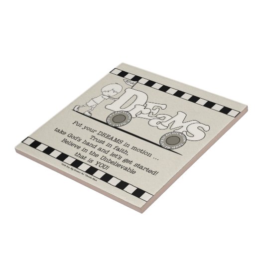 Dreams in Motion Tegeltje (Zijkant)