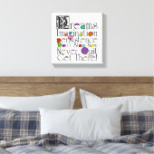 Dreams Inspirerend Quote Canvas Afdruk (Insitu (Slaapkamer))