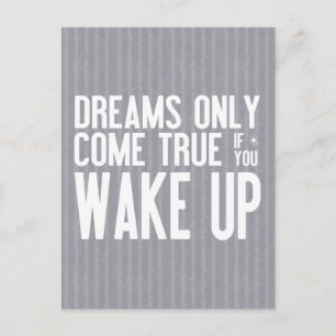 Dreams komen uit briefkaart