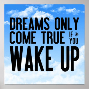 Dreams komen uit poster