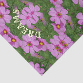 Dreams komen uit True Cosmos Flowers Inspirerend Tissuepapier (Detail)