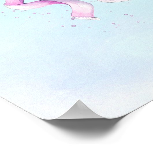 Dreams kunnen echte balletschoenen in roze maken poster (Hoek)