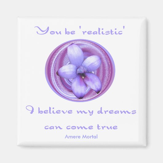 Dreams kunnen waar komen magneet (Voorkant)