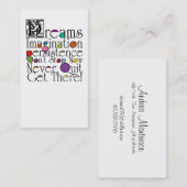 Dreams Life Coach Visitekaartje (Voorkant / Achterkant)