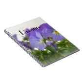 Dreams Pansies notebook Notitieboek (Rechterzijde)