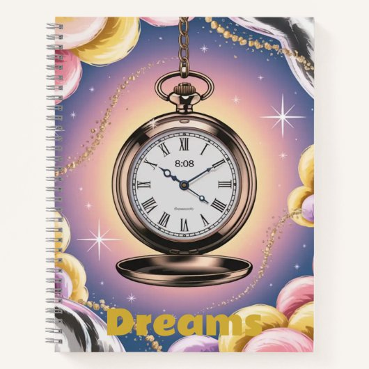 Dreams Pocket Watch Sky Spiral Carnet (Devant)