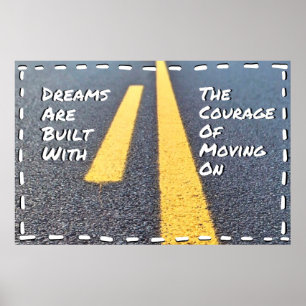 "Dreams" Positief Poster voor wandkunst
