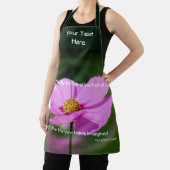 Dreams Quote Cosmos Flower Inspirerend Schort (Insitu)