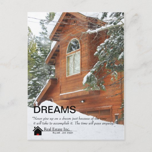 Dreams Real Estate briefkaart (Voorkant)