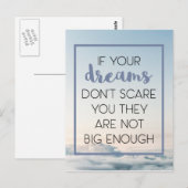 Dreams Scare You Quote Briefkaart (Voorkant / Achterkant)