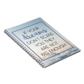 Dreams Scare You Quote Notitieboek (Rechterzijde)