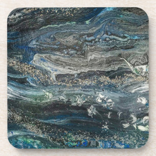 Dreams van het abstracte schilderij Ocean'20 Bier Onderzetter