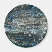 Dreams van het abstracte schilderij Ocean'20 Magneet (Voorkant)