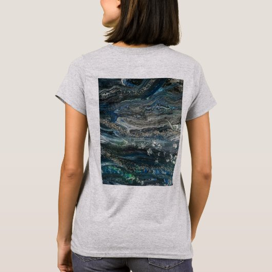 Dreams van het abstracte schilderij Ocean'20 T-shirt (Achterkant)