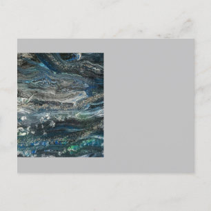 Dreams van het acrylschilderij Ocean'19 in grijs Briefkaart