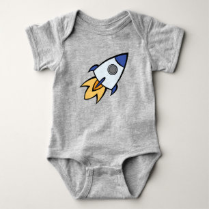 Dreams van Space Rocket Ship Baby-pak Romper