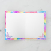 [Dreams Waterverf] Faded parelkleurstof vlinder Kaart (Binnen)