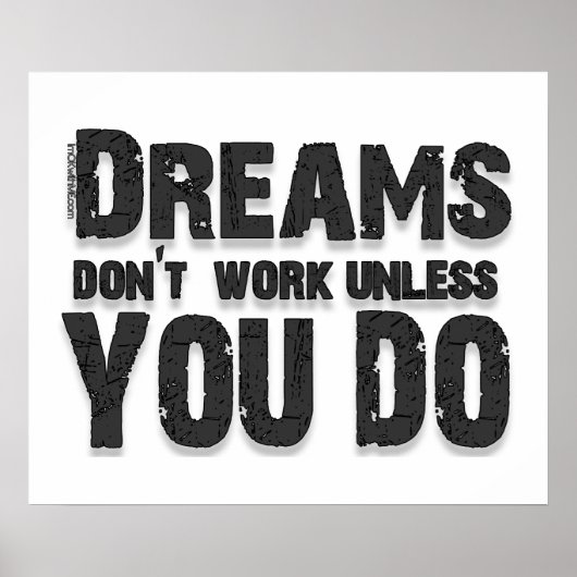 Dreams werken niet poster (Voorkant)