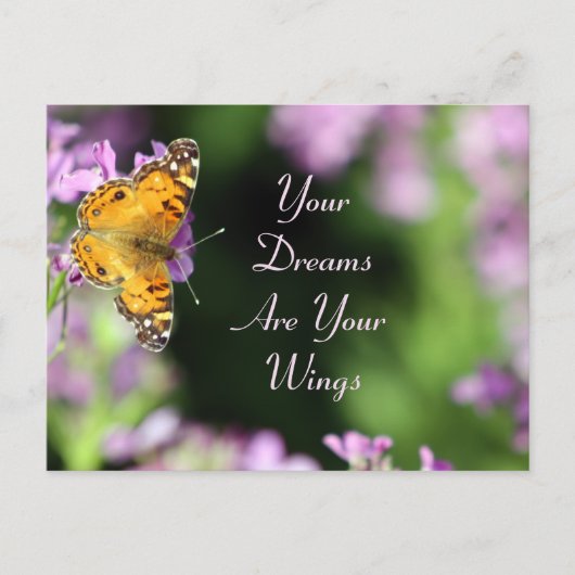 Dreams & Wings Butterfly Fotografie Briefkaart (Voorkant)