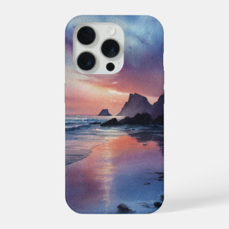 Dreamscape Coastal Sunset Cover iPhone 15  Pro Hoesje