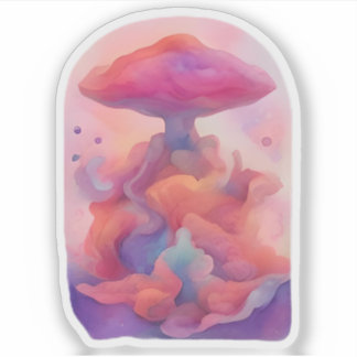 Dreamscape-paddenstoel Sticker