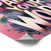 Dreamscape-typografie Poster (Hoek)