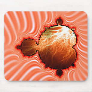 Dreamsicle Mandelbrot Met Bliksemschichten Muismat