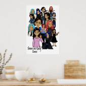 DreamsIntoRealityComics Ashlyn Tempest Hoesje Art Poster (Keuken)