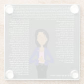 DreamsIntoRealityComics herdenkingsdag Glazen Onderzetter (Achterkant)