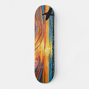 Dreamtime Surf - Limited Edition Aboriginal Dot Ar Skateboard