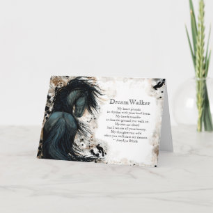 DreamWalker Blank Horse Bihrle Card Kaart