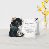 DreamWalker Blank Horse Bihrle Kaart (Gele Bloem)