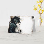 DreamWalker Custom Horse Bihrle Kaart (Gele Bloem)