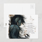 DreamWalker Horse Briefkaart door Bihrle (Voorkant / Achterkant)