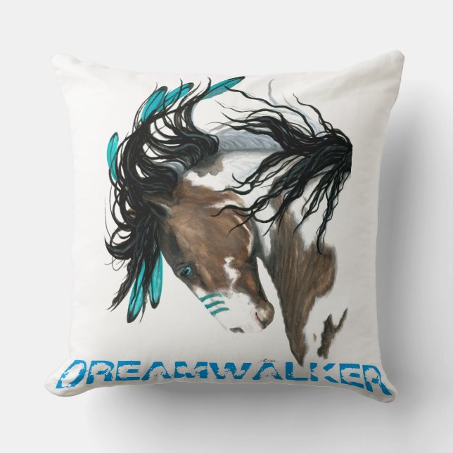 DreamWalker Horse Coussin par AmyLyn Bihrle (Recto)
