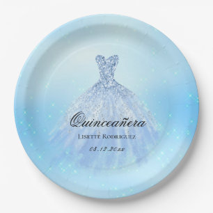 Dreamweaver Baby Blue Quinceanera Papieren Bordje