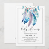 Dreamweaver Baby shower Boho Gender Neutral Kaart (Voorkant / Achterkant)