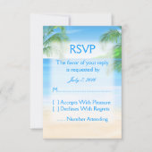 Dreamweaver Beach Wedding RSVP (Voorkant)