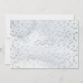 Dreamweaver Blue Grey Waterverf Wedding Save the D Date (Achterkant)