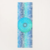 Dreamweaver Blue Mandala op Shimmery-Tegels Yogamat (Achterkant)