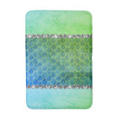 Dreamweaver Blue Mermaid Diamond Bling Badmat (Voorkant Verticaal)