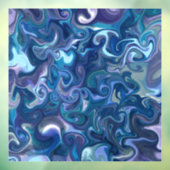 Dreamweaver Blue Swirls Window Cling Raamsticker (Vel 3)