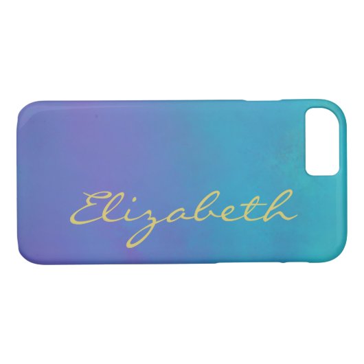 Dreamweaver Blues Abstract Design Personalized Case-Mate iPhone Case (Achterkant (Horizontaal))
