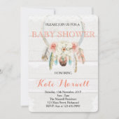 Dreamweaver Boho Baby shower Uitnodiging (Voorkant)