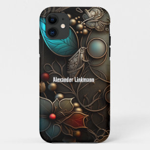 Dreamweaver Bronze en Azure Metal iPhone 11 Hoesje