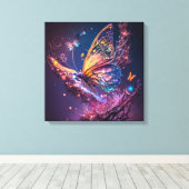 Dreamweaver Butterfly Canvas Afdrukken (Insitu (Houten vloer))